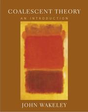 Coalescent theory by John Wakeley