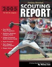 Cover of: Fantasy Baseball Scouting Report by Henry Lee
