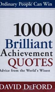 Cover of: 1000 Brilliant Achievement Quotes