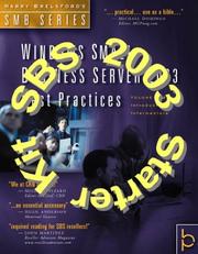 Cover of: Small Business Server 2003 Starter Kit (Harry Brelsford's SMB) by Harry Brelsford