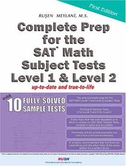 Cover of: Complete Prep for the SAT Math Subject Tests Level 1 and Level 2 (with 10 Fully Solved Sample Tests)