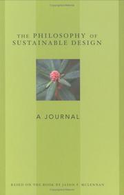 Cover of: The Philosophy of Sustainable Design by Jason F. McLennan