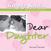 Cover of: Dear Daughter (Simply Said) by Marianne R. Richmond