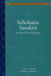 Cover of: Scholastic Sanskrit by Gary A. Tubb, Emery R. Boose