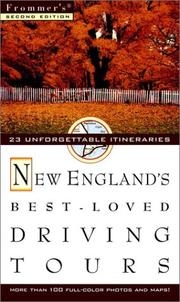 Cover of: Frommer's New England's Best-Loved Driving Tours (Serial) by 