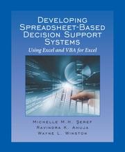 Cover of: Developing Spreadsheet-Based Decision Support Systems by Michelle M.H. Seref, Ravindra A. Ahuja, Wayne L. Winston