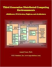 Cover of: Third Generation Distributed Computing Environments