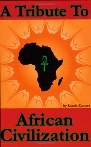 Cover of: A Tribute to African Civilization