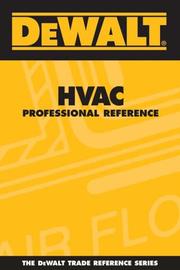 Cover of: DEWALT  HVAC Professional Reference (Dewalt Trade Reference Series)