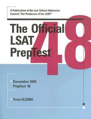 Cover of: The Official PrepTest 48 (Official LSAT PrepTest) (Official LSAT PrepTest) | Wendy Margolis