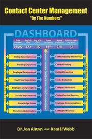 Cover of: Contact Center Management "By the Numbers"