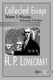 Cover of: Collected Essays by H.P. Lovecraft