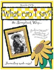 Cover of: What Can I Say by Wendi Sue