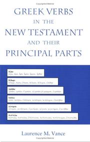 Cover of: Greek Verbs in the New Testament and Their Principal Parts