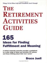 Cover of: The Retirement Activities Guide