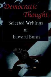 Democratic Thought by Edward Dev Bunn