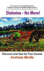 Cover of: Diabetes - No More!