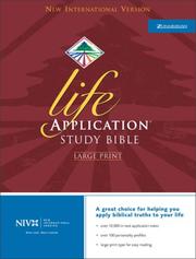 Cover of: NIV Life Application Study Bible, Large Print, Indexed by 