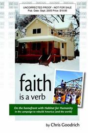 Faith is a verb by Chris Goodrich