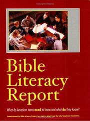 Cover of: Bible Literacy Report by Marie Wachlin