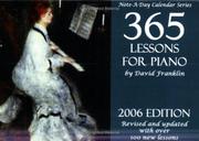 Cover of: 2006 Note-a-Day Calendar for Piano: 365 Lessons for Piano