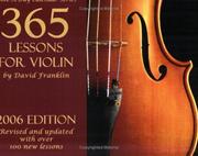 2006 Note-a-Day Calendar for Violin by David Franklin
