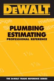 Cover of: DeWalt Plumbing Estimating Professional Reference (Dewalt Trade Reference Series)