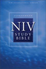 Cover of: Zondervan NIV Study Bible by Zondervan Publishing Company