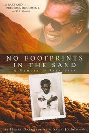 Cover of: No Footprints in the Sand - A Memoir of Kalaupapa by Henry Kalalahilimoku Nalaielua, Sally-jo Keala-o-anuenue Bowman
