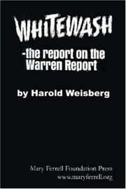 Cover of: Whitewash: The Report on the Warren Report