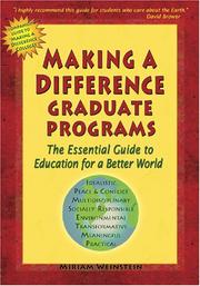 Cover of: Making a Difference Graduate Programs: Select and Distinctive Education for Socially Responsible Careers