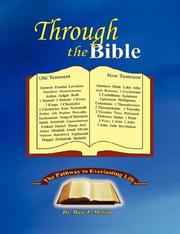 Cover of: Through the Bible | Mary, L. Melton