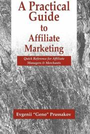 Cover of: A Practical Guide to Affiliate Marketing by Evgenii Prussakov