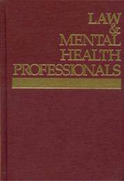 Cover of: Law & Mental Health Professionals: Utah (Law & Mental Health Professionals)