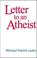 Cover of: Letter to an Atheist