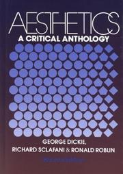 Cover of: Aesthetics: a critical anthology