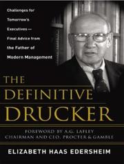 The Definitive Drucker by Elizabeth Haas Edersheim