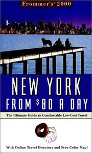 Cover of: Frommer's 2000 New York City from $80 a Day (Frommer's New York from $80 a Day, 2000)