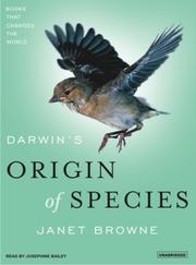 Cover of: Darwin's Origin of Species by Janet Browne