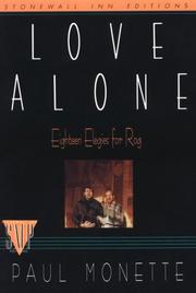 Cover of: Love Alone: Eighteen Elegies for Rog