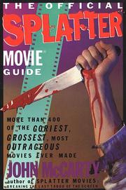 Cover of: The official splatter movie guide