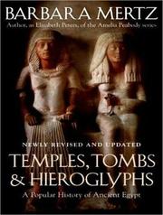 Cover of: Temples, Tombs, and Hieroglyphs | Barbara Mertz