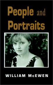 Cover of: People and Portraits by William McEwen, William McEwen