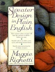 Cover of: Sweater design in plain English by Maggie Righetti