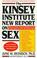 Cover of: The Kinsey Institute new report on sex