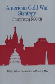 Cover of: American Cold War Strategy: Interpreting NSC 68 (Bedford Books in American History)
