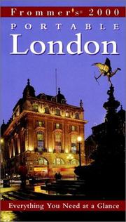 Cover of: Frommer's 2000 Portable London (Frommer's Portable London)