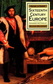 Cover of: Sixteenth century Europe: expansion and conflict