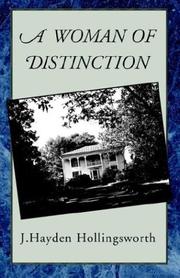 Cover of: A woman of distinction by Sarah Johnson Cocke