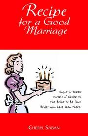 Cover of: Recipe for a Good Marriage by Cheryl Saban